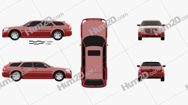 Dodge Magnum RT 2004 car clipart