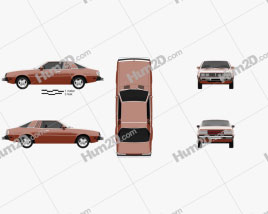 Dodge Challenger 1978 car clipart