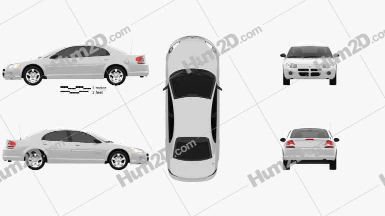 Dodge Stratus 2001 car clipart