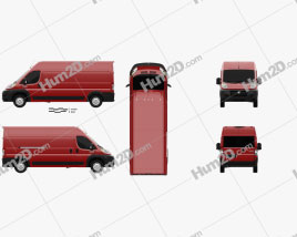 Dodge Ram ProMaster Cargo Van L3H2 2013 clipart