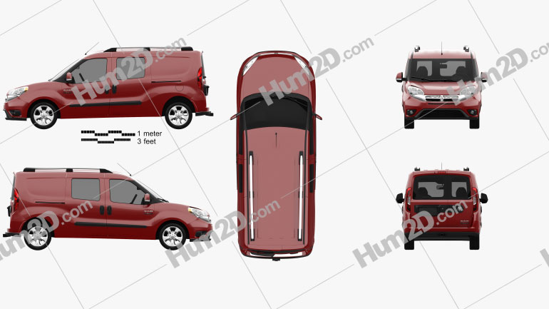 Dodge Ram Pro Master City Wagon 2015 PNG Clipart