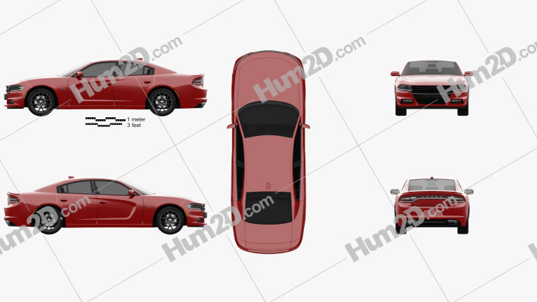 Dodge Charger (LD) 2015 car clipart