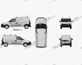Dodge Ram Promaster City Cargo L2H1 2015 clipart