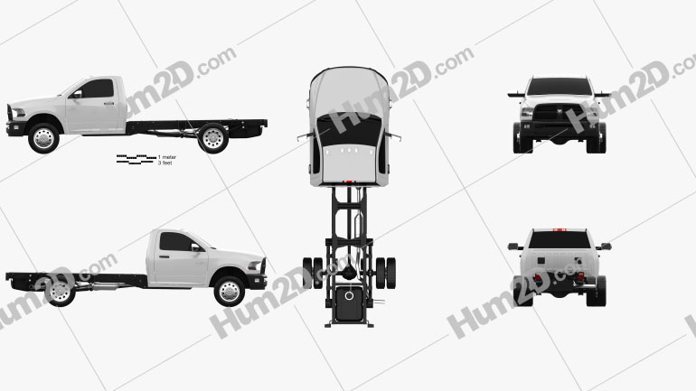 Dodge Ram Regular Cab Chassis 2012 PNG Clipart
