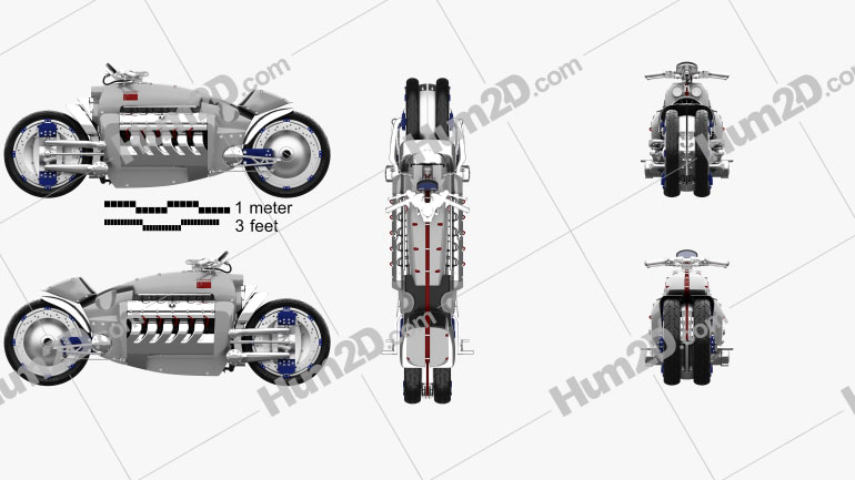 Dodge Tomahawk 2003 Motorcycle clipart