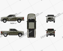 Dodge RAM 1500 Mossy Oak Edition 2014 car clipart