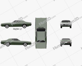 Dodge Charger 1972 car clipart