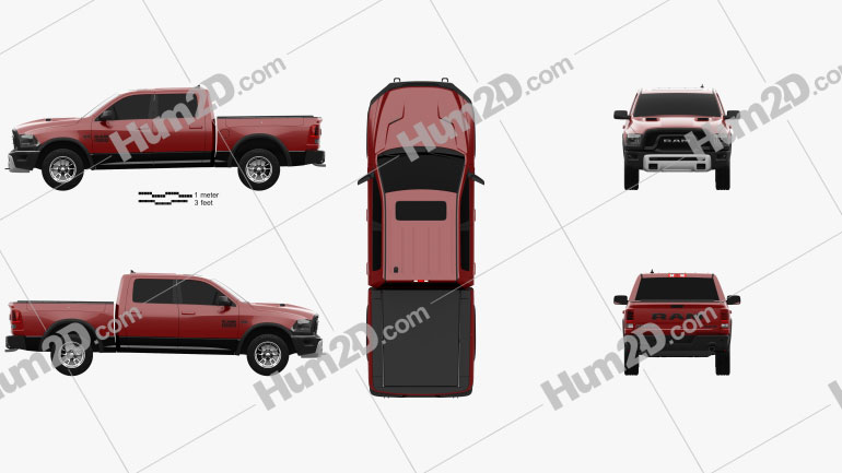 Dodge Ram 1500 Rebel 2015 Blueprint