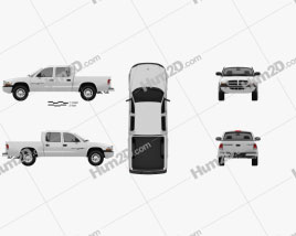 Dodge Dakota Sport Quad Cab 2000 car clipart