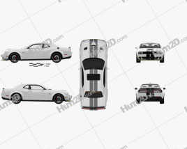 Dodge Challenger SRT Hellcat WideBody com interior HQ 2018 car clipart