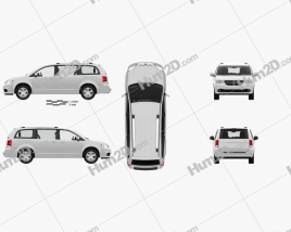 Dodge Grand Caravan with HQ interior 2011 clipart