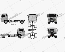 Dongfeng KR Fahrgestell LKW 2014 clipart