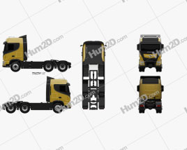 Dongfeng KX Tractor Truck 2014 clipart