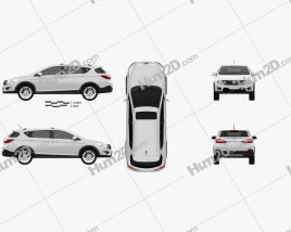 Dongfeng AX3 2016 car clipart