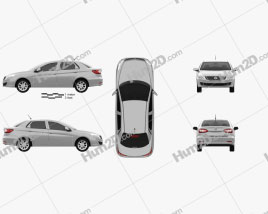 DongFeng S30 2015 car clipart