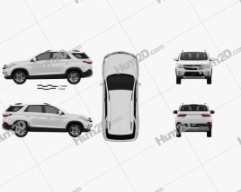 DongFeng Fengxing S560 2018 car clipart