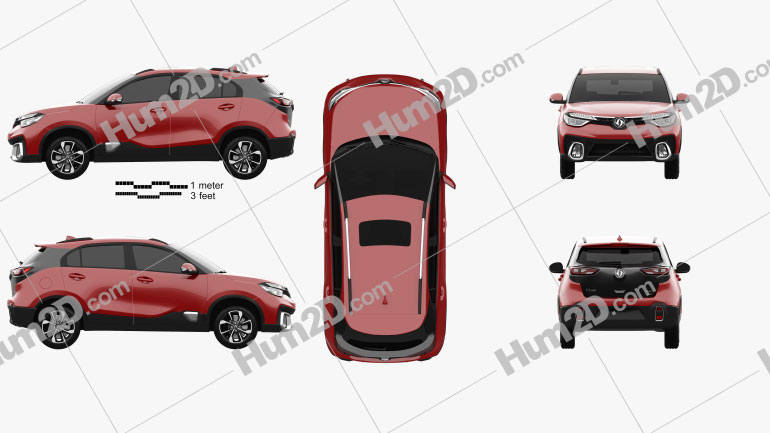 DongFeng AX4 2018 car clipart