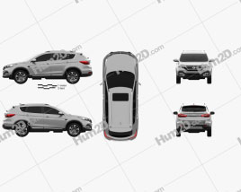 DongFeng AX7 2018 car clipart
