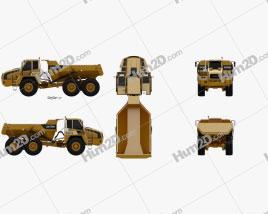 Doosan DA40 Muldenkipper 2011 clipart