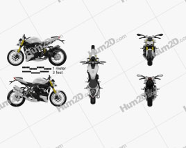 Ducati Streetfighter 848 2012 Motorcycle clipart