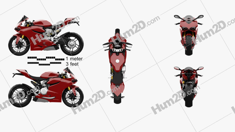 Ducati 1199 Panigale 2012 Motorcycle clipart