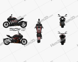 Ducati Diavel 2011 Motorcycle clipart