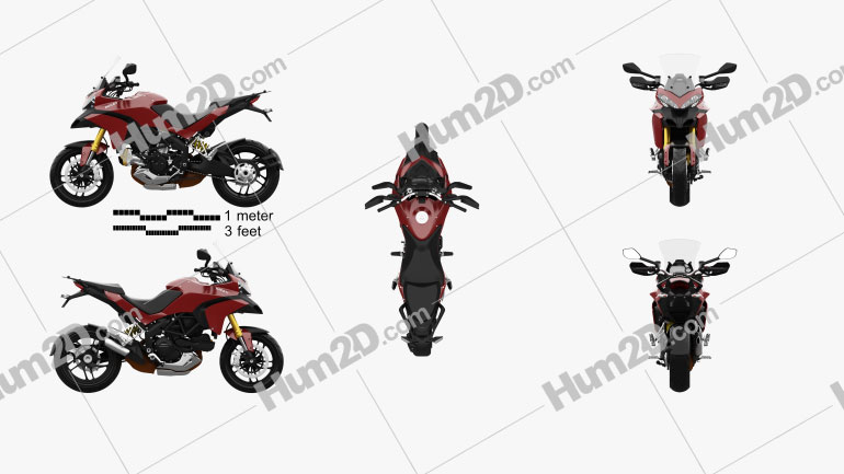 Ducati Multistrada 1200 2010 Moto clipart