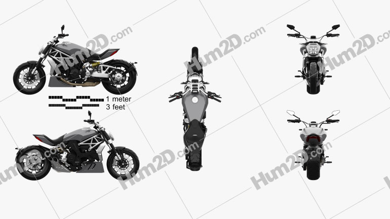 Ducati XDiavel 2016 Motorcycle clipart