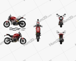 Ducati Monster 797 2018 Motorcycle clipart