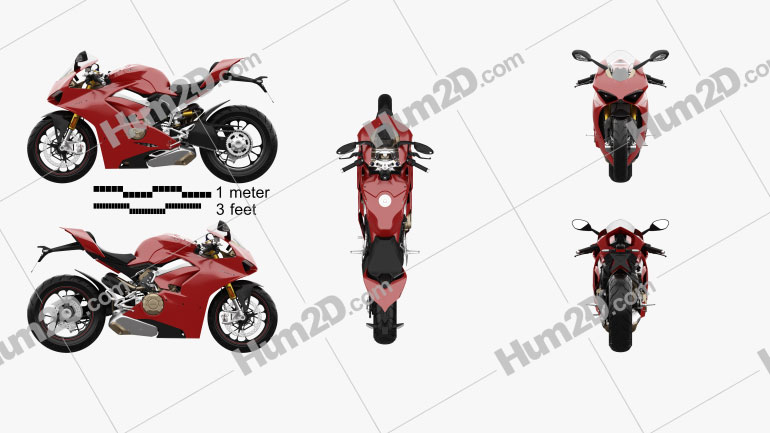 Ducati Panigale V4S 2018 Motorcycle clipart