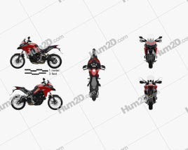 Ducati Multistrada 950 2018 Motorcycle clipart