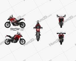 Ducati Multistrada 950 2019 Motorcycle clipart