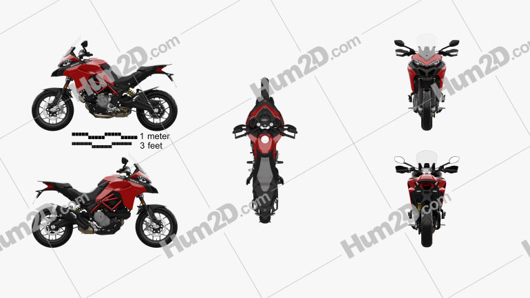 Ducati Multistrada 950 2019 Motorcycle clipart