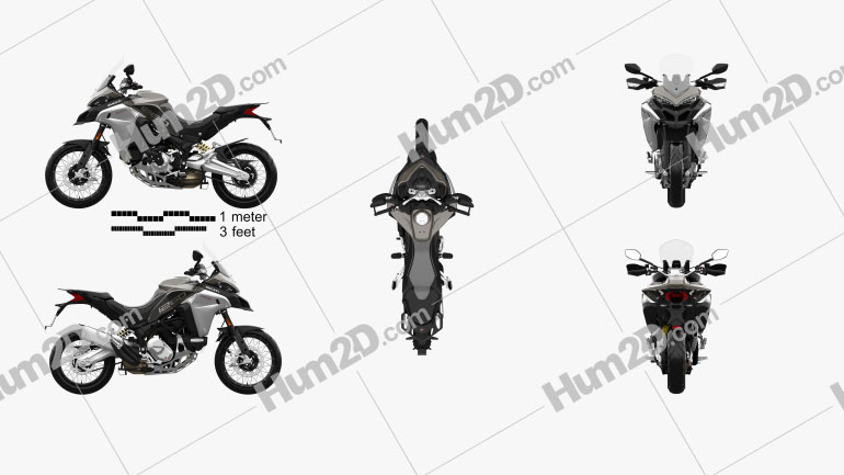 Ducati Multistrada 1260 Enduro 2019 Moto clipart