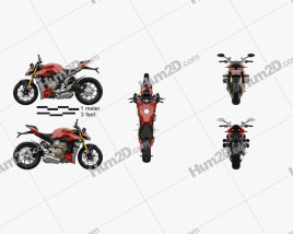 Ducati Streetfighter V4 2020 Moto clipart