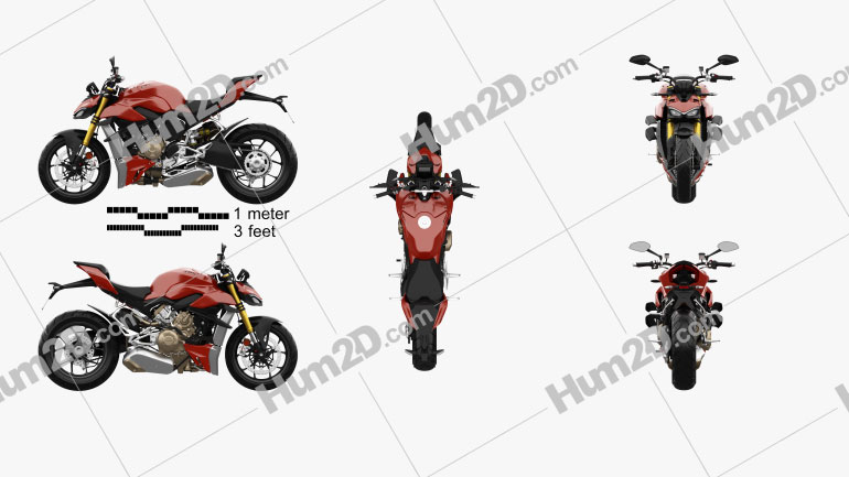 Ducati Streetfighter V4 2020 Motorcycle clipart