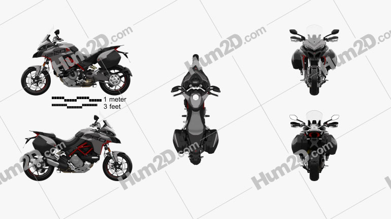 Ducati Multistrada 1260S GrandTour 2020 Motorcycle clipart