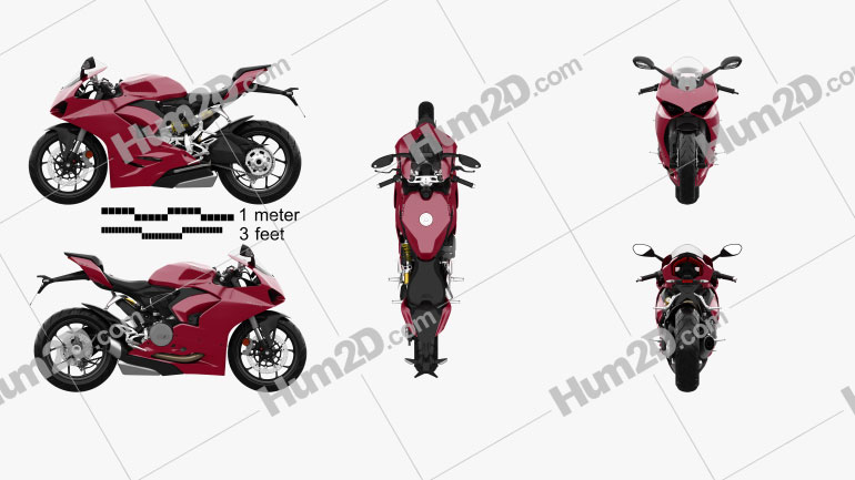Ducati Panigale V2 2021 Moto clipart