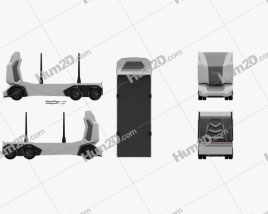 Einride T-log Log Truck 2018 clipart