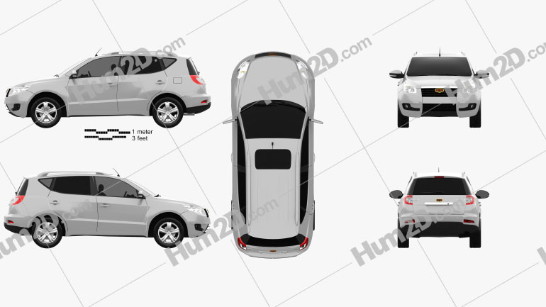 Emgrand X7 2014 car clipart