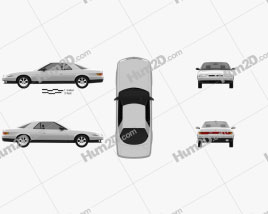 Eunos Cosmo 1990 car clipart