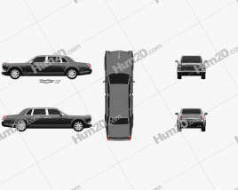 FAW Hongqi HQE 2010 car clipart