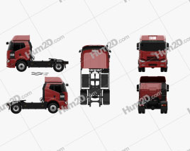 FAW J6 Tractor Truck 2007 clipart