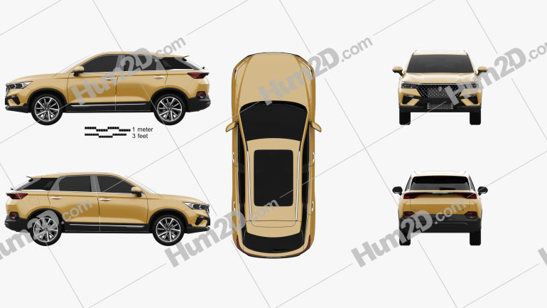 FAW Benteng T77 2019 car clipart