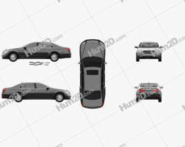 FAW Hongqi H7 2018 car clipart
