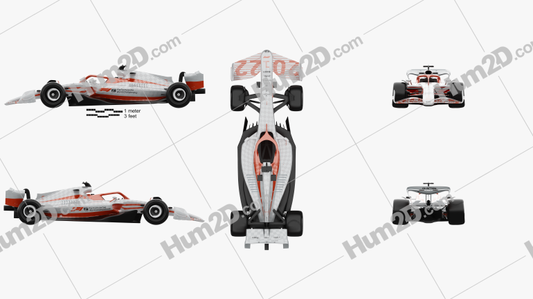 FIA F1 Car 2022 Blueprint
