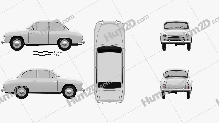 FSO Syrena 100 1955 PNG Clipart