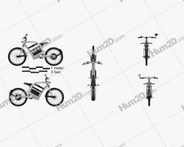 FEDDZ E-Mobility 2014 Motorcycle clipart