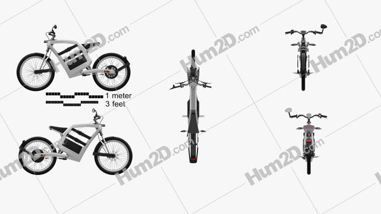 FEDDZ E-Mobility 2014 Motorcycle clipart