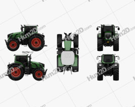 Fendt 826 Vario 2014 Traktor clipart